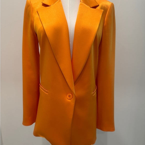 Alice + Olivia Orange Tailored Blazer